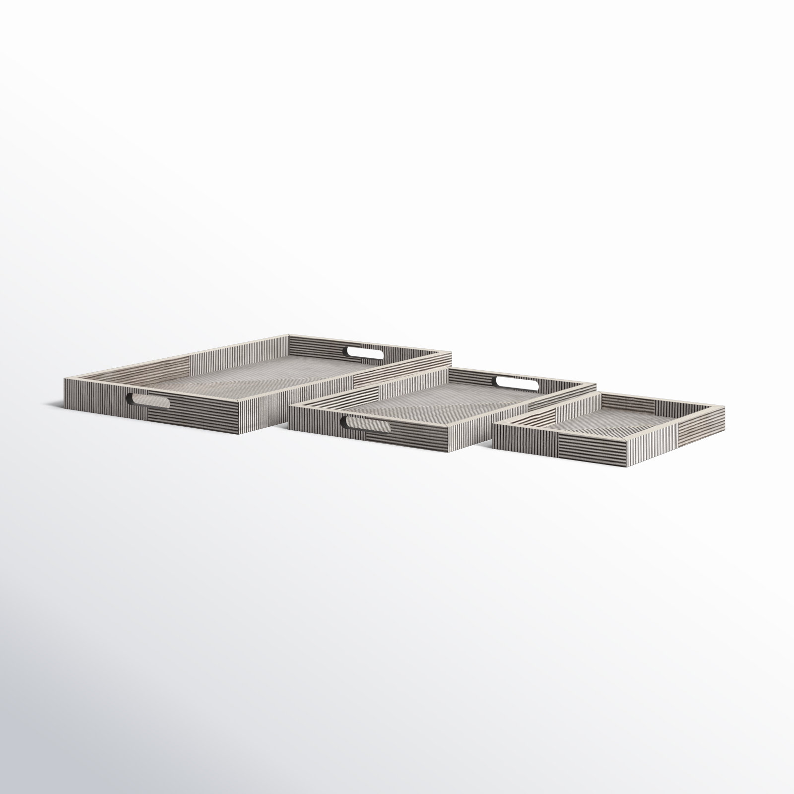 Birch Lane™ Decorative Trays, Set of 3 24" x 15" x 2" Wayfair